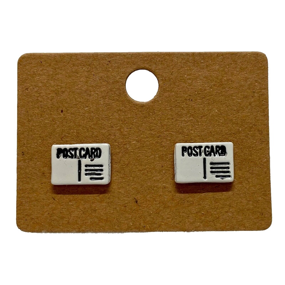 Claire's Earrings Sensitive Solutions‎ Post Card Style Fashion Earring Set NWOT